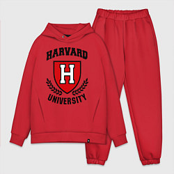 Мужской костюм оверсайз Harvard University, цвет: красный