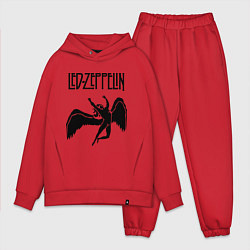 Мужской костюм оверсайз Led Zeppelin Swan, цвет: красный