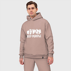 Мужской костюм оверсайз Deep Purple, цвет: пыльно-розовый — фото 2