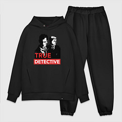 Мужской костюм оверсайз True Detective, цвет: черный