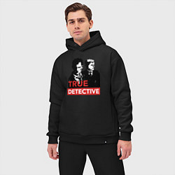 Мужской костюм оверсайз True Detective, цвет: черный — фото 2
