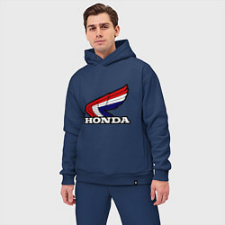 Мужской костюм оверсайз Honda, цвет: тёмно-синий — фото 2