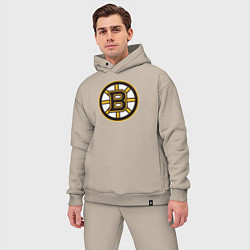 Мужской костюм оверсайз Boston Bruins, цвет: миндальный — фото 2