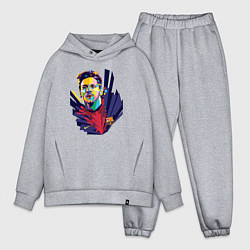 Мужской костюм оверсайз Messi Art