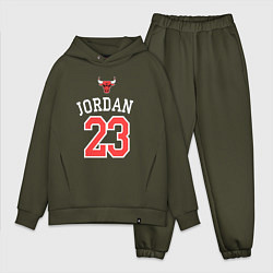 Мужской костюм оверсайз Jordan 23, цвет: хаки