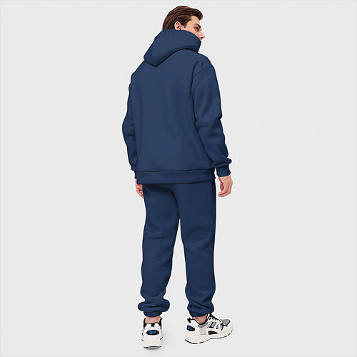 Мужской костюм оверсайз Шеврон ОДОН / Тёмно-синий – фото 4