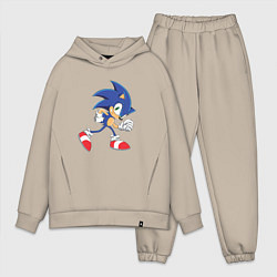 Мужской костюм оверсайз Sonic the Hedgehog, цвет: миндальный