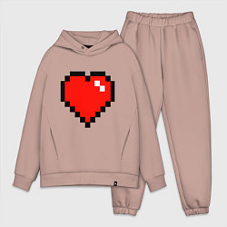 Мужской костюм оверсайз Minecraft Lover, цвет: пыльно-розовый