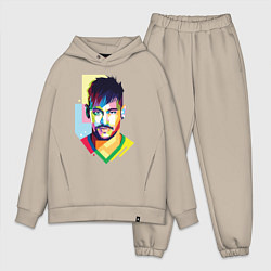 Мужской костюм оверсайз Neymar: fun-art, цвет: миндальный