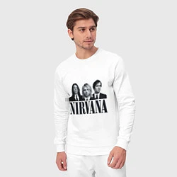 Костюм хлопковый мужской Nirvana Group, цвет: белый — фото 2