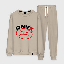 Костюм хлопковый мужской Onyx, цвет: миндальный