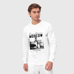 Костюм хлопковый мужской Moscow Kremlin 1147, цвет: белый — фото 2