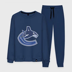 Костюм хлопковый мужской Vancouver Canucks, цвет: тёмно-синий