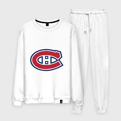 Костюм хлопковый мужской Montreal Canadiens, цвет: белый