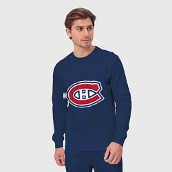 Костюм хлопковый мужской Montreal Canadiens, цвет: тёмно-синий — фото 2