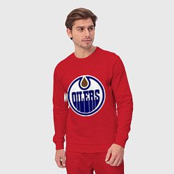 Костюм хлопковый мужской Edmonton Oilers, цвет: красный — фото 2