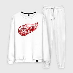 Костюм хлопковый мужской Detroit Red Wings, цвет: белый