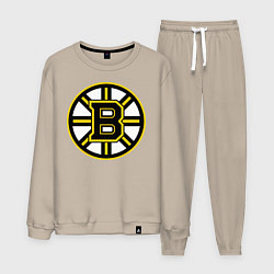 Костюм хлопковый мужской Boston Bruins, цвет: миндальный