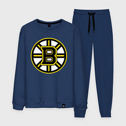 Костюм хлопковый мужской Boston Bruins, цвет: тёмно-синий