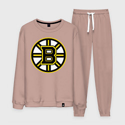 Костюм хлопковый мужской Boston Bruins, цвет: пыльно-розовый