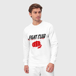 Костюм хлопковый мужской Fight Club, цвет: белый — фото 2