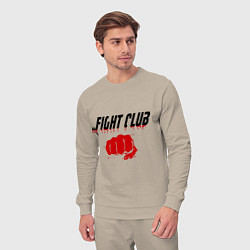 Костюм хлопковый мужской Fight Club, цвет: миндальный — фото 2