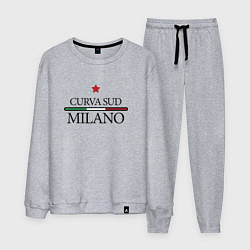 Костюм хлопковый мужской Curva Sud: Milano FC, цвет: меланж