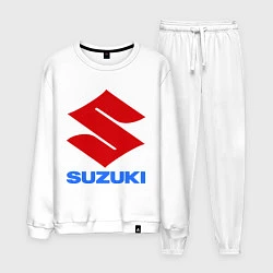 Костюм хлопковый мужской Suzuki, цвет: белый
