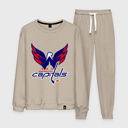 Костюм хлопковый мужской Washington Capitals: Ovechkin, цвет: миндальный