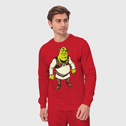 Костюм хлопковый мужской Shrek 3, цвет: красный — фото 2