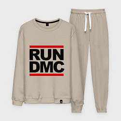 Костюм хлопковый мужской Run DMC, цвет: миндальный