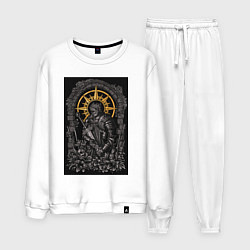 Костюм хлопковый мужской Dark Souls: Warrior, цвет: белый