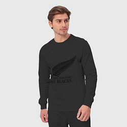 Костюм хлопковый мужской New Zeland: All blacks, цвет: черный — фото 2