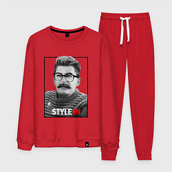 Костюм хлопковый мужской Stalin: Style in, цвет: красный