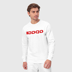 Костюм хлопковый мужской IDDQD Doom, цвет: белый — фото 2
