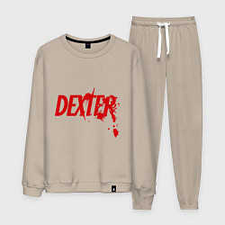 Костюм хлопковый мужской Dexter Blood, цвет: миндальный