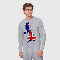 Костюм хлопковый мужской Великобритания (Great Britain), цвет: меланж — фото 2