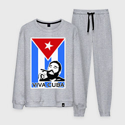 Костюм хлопковый мужской Fidel: Viva, Cuba!, цвет: меланж