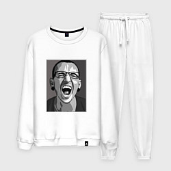 Костюм хлопковый мужской Bennington Mono, цвет: белый