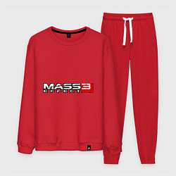 Костюм хлопковый мужской Mass Effect 3, цвет: красный