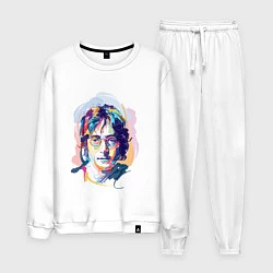 Костюм хлопковый мужской John Lennon: Art, цвет: белый
