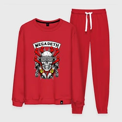Костюм хлопковый мужской Megadeth Rocker, цвет: красный