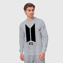Костюм хлопковый мужской BTS Army, цвет: меланж — фото 2