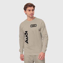 Костюм хлопковый мужской Audi Style, цвет: миндальный — фото 2