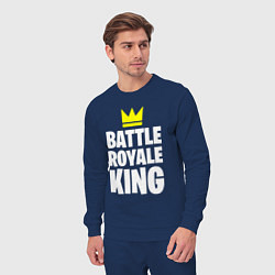 Костюм хлопковый мужской Battle Royale King, цвет: тёмно-синий — фото 2