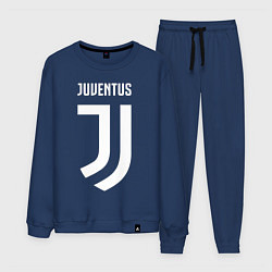 Костюм хлопковый мужской FC Juventus, цвет: тёмно-синий