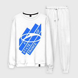 Костюм хлопковый мужской A state of trance, цвет: белый