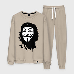 Костюм хлопковый мужской Vendetta Chegevara, цвет: миндальный