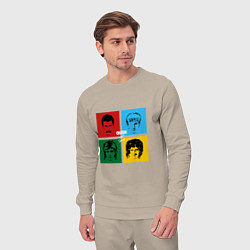 Костюм хлопковый мужской Queen Hot Space, цвет: миндальный — фото 2