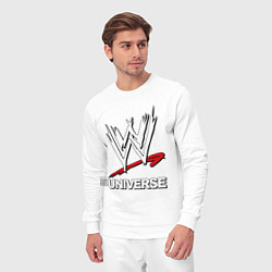 Костюм хлопковый мужской WWE universe, цвет: белый — фото 2